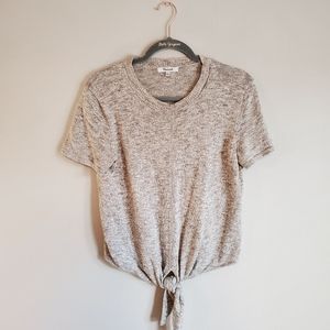 Madewell Tie Front Sweater Tee